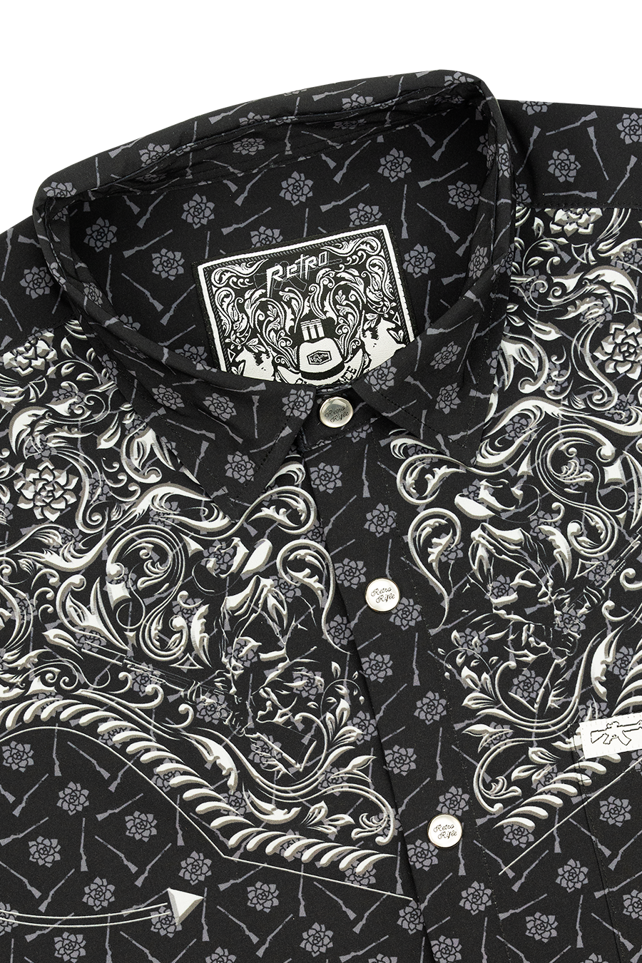 Old Silence Button Down (Pearl Snaps)